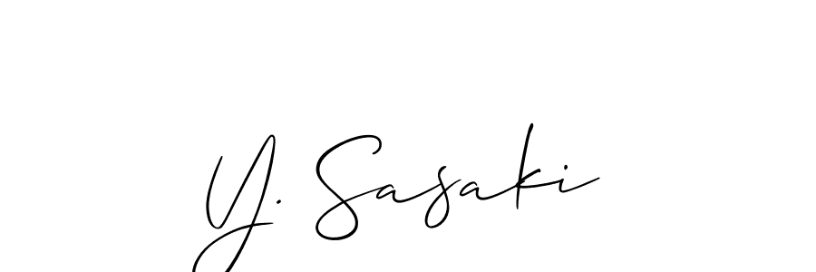 Once you've used our free online signature maker to create your best signature Allison_Script style, it's time to enjoy all of the benefits that Y. Sasaki name signing documents. Y. Sasaki signature style 2 images and pictures png