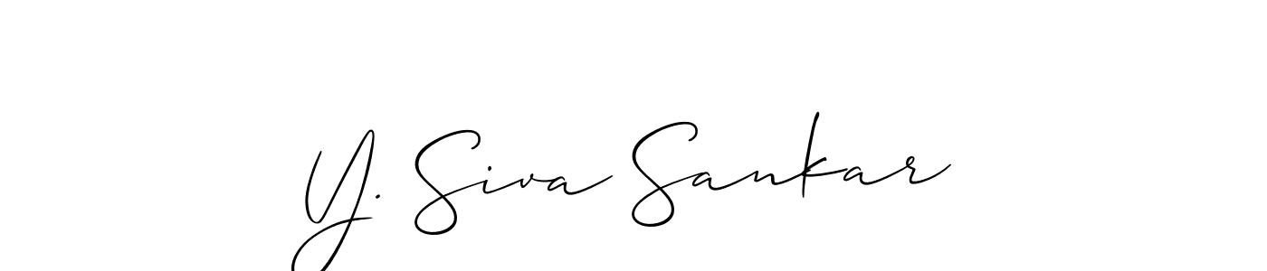 This is the best signature style for the Y. Siva Sankar name. Also you like these signature font (Allison_Script). Mix name signature. Y. Siva Sankar signature style 2 images and pictures png