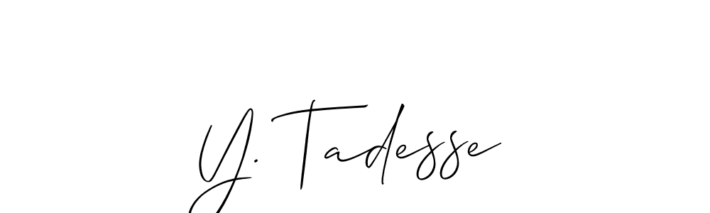 if you are searching for the best signature style for your name Y. Tadesse. so please give up your signature search. here we have designed multiple signature styles  using Allison_Script. Y. Tadesse signature style 2 images and pictures png