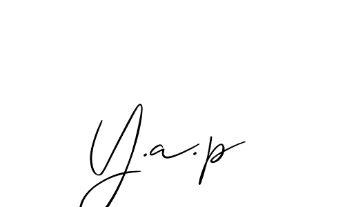 Best and Professional Signature Style for Y.a.p. Allison_Script Best Signature Style Collection. Y.a.p signature style 2 images and pictures png