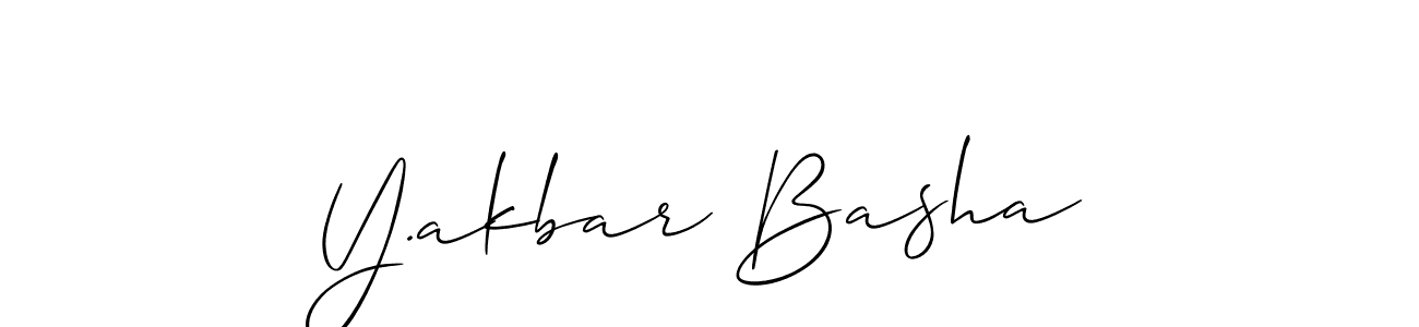 Also You can easily find your signature by using the search form. We will create Y.akbar Basha name handwritten signature images for you free of cost using Allison_Script sign style. Y.akbar Basha signature style 2 images and pictures png