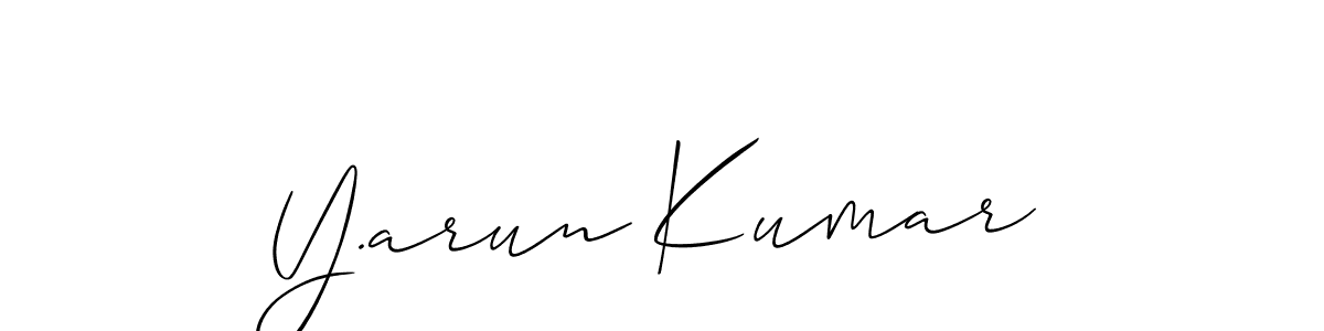 Once you've used our free online signature maker to create your best signature Allison_Script style, it's time to enjoy all of the benefits that Y.arun Kumar name signing documents. Y.arun Kumar signature style 2 images and pictures png