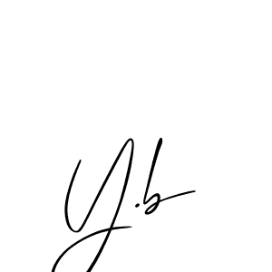 Also we have Y.b name is the best signature style. Create professional handwritten signature collection using Allison_Script autograph style. Y.b signature style 2 images and pictures png