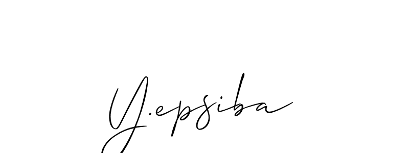 if you are searching for the best signature style for your name Y.epsiba. so please give up your signature search. here we have designed multiple signature styles  using Allison_Script. Y.epsiba signature style 2 images and pictures png