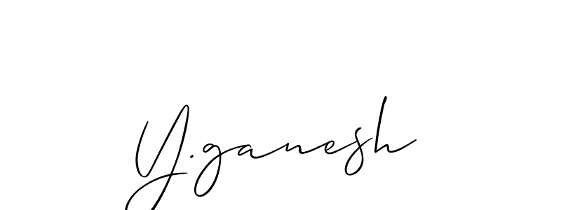 Make a short Y.ganesh signature style. Manage your documents anywhere anytime using Allison_Script. Create and add eSignatures, submit forms, share and send files easily. Y.ganesh signature style 2 images and pictures png