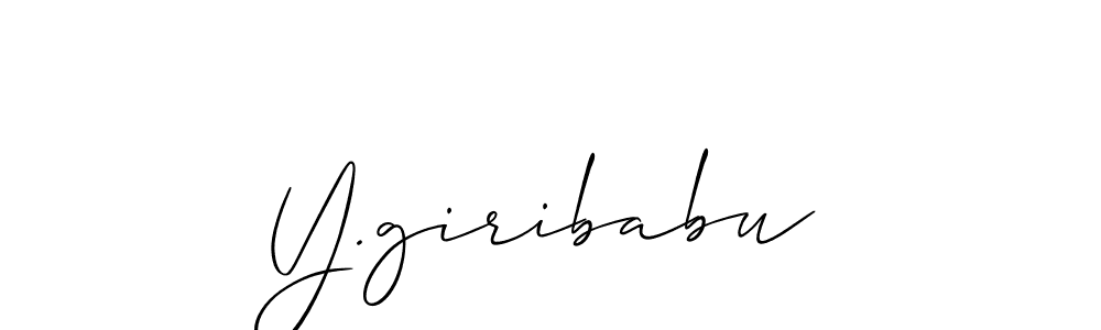 This is the best signature style for the Y.giribabu name. Also you like these signature font (Allison_Script). Mix name signature. Y.giribabu signature style 2 images and pictures png