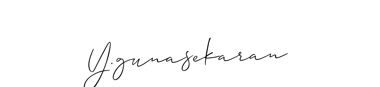 Also You can easily find your signature by using the search form. We will create Y.gunasekaran name handwritten signature images for you free of cost using Allison_Script sign style. Y.gunasekaran signature style 2 images and pictures png