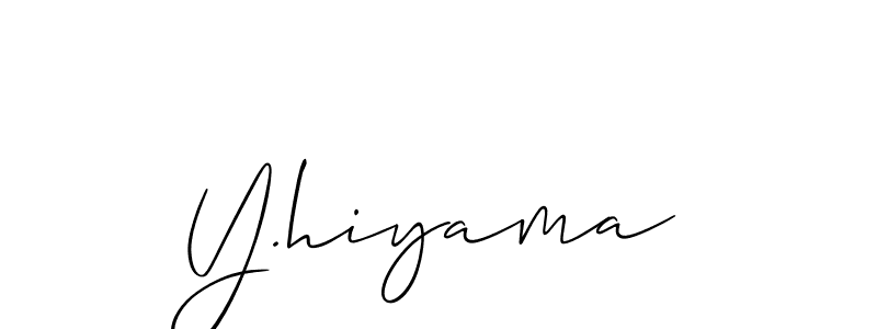 Make a beautiful signature design for name Y.hiyama. Use this online signature maker to create a handwritten signature for free. Y.hiyama signature style 2 images and pictures png