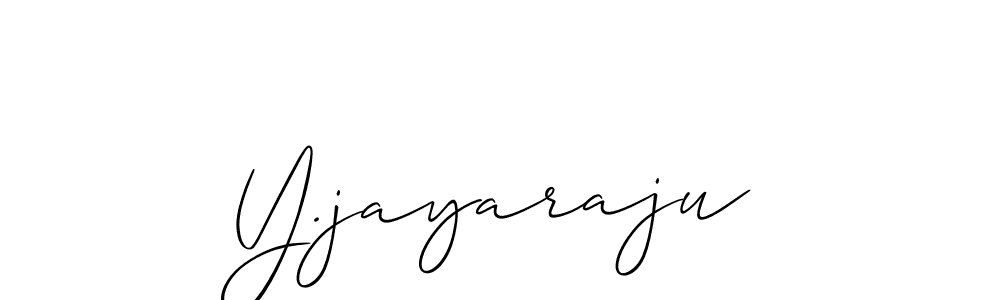 How to make Y.jayaraju signature? Allison_Script is a professional autograph style. Create handwritten signature for Y.jayaraju name. Y.jayaraju signature style 2 images and pictures png