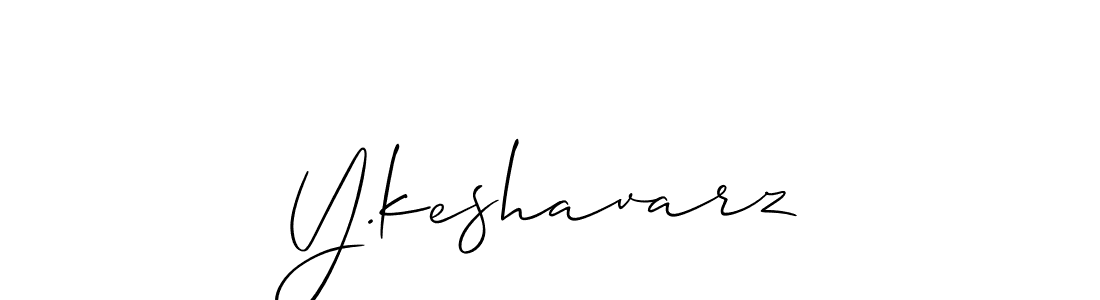 Create a beautiful signature design for name Y.keshavarz. With this signature (Allison_Script) fonts, you can make a handwritten signature for free. Y.keshavarz signature style 2 images and pictures png