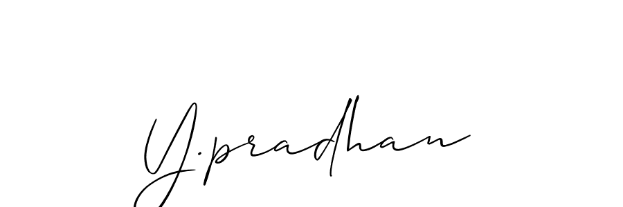 Make a beautiful signature design for name Y.pradhan. Use this online signature maker to create a handwritten signature for free. Y.pradhan signature style 2 images and pictures png