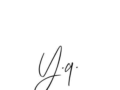You can use this online signature creator to create a handwritten signature for the name Y.q.. This is the best online autograph maker. Y.q. signature style 2 images and pictures png