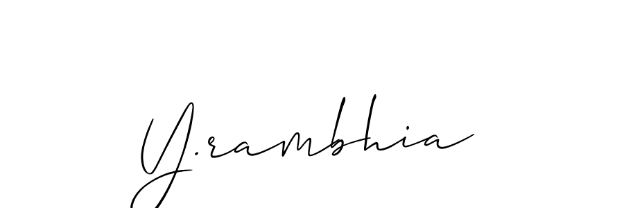 Also You can easily find your signature by using the search form. We will create Y.rambhia name handwritten signature images for you free of cost using Allison_Script sign style. Y.rambhia signature style 2 images and pictures png