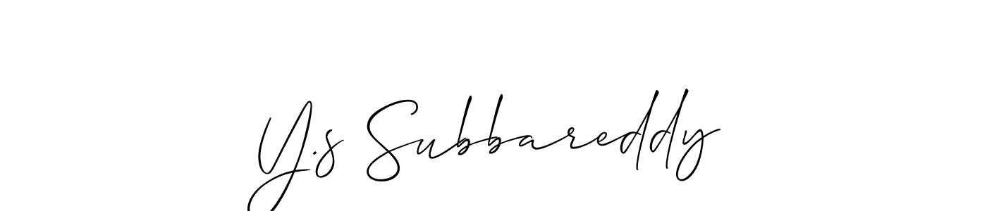 You can use this online signature creator to create a handwritten signature for the name Y.s Subbareddy. This is the best online autograph maker. Y.s Subbareddy signature style 2 images and pictures png