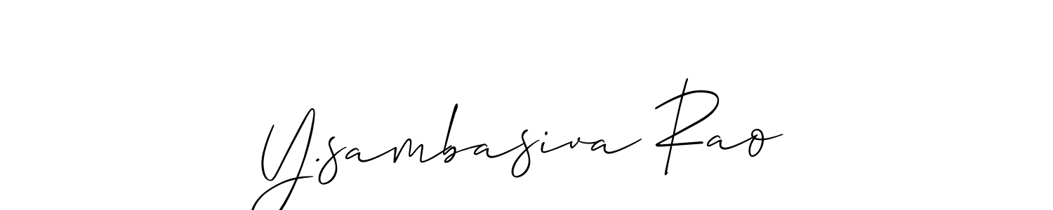 Y.sambasiva Rao stylish signature style. Best Handwritten Sign (Allison_Script) for my name. Handwritten Signature Collection Ideas for my name Y.sambasiva Rao. Y.sambasiva Rao signature style 2 images and pictures png