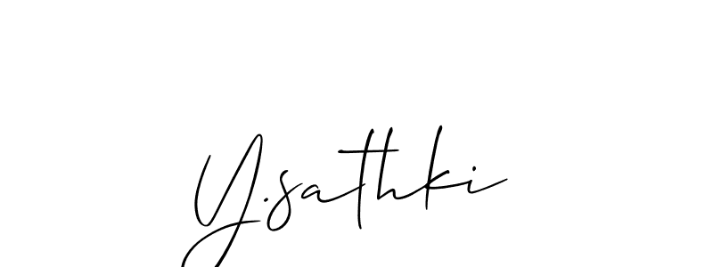 Once you've used our free online signature maker to create your best signature Allison_Script style, it's time to enjoy all of the benefits that Y.sathki name signing documents. Y.sathki signature style 2 images and pictures png