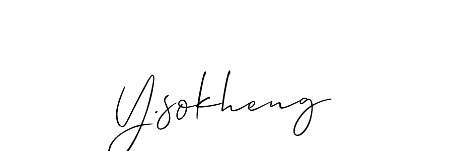 This is the best signature style for the Y.sokheng name. Also you like these signature font (Allison_Script). Mix name signature. Y.sokheng signature style 2 images and pictures png