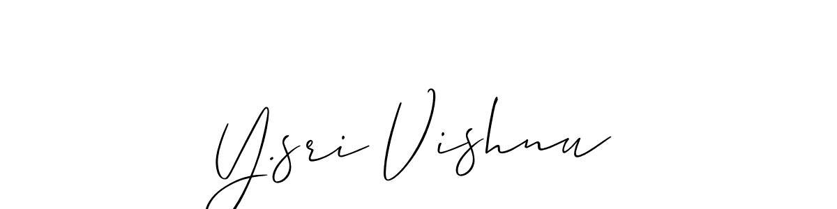 See photos of Y.sri Vishnu official signature by Spectra . Check more albums & portfolios. Read reviews & check more about Allison_Script font. Y.sri Vishnu signature style 2 images and pictures png