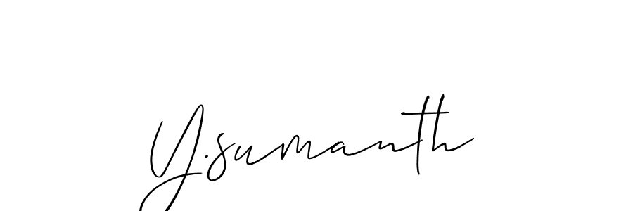 Check out images of Autograph of Y.sumanth name. Actor Y.sumanth Signature Style. Allison_Script is a professional sign style online. Y.sumanth signature style 2 images and pictures png