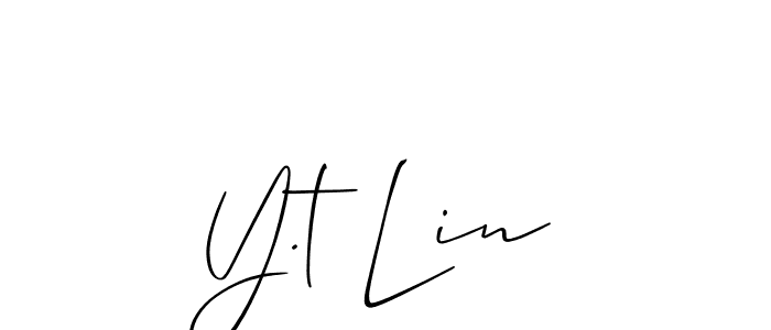 Once you've used our free online signature maker to create your best signature Allison_Script style, it's time to enjoy all of the benefits that Y.t Lin name signing documents. Y.t Lin signature style 2 images and pictures png