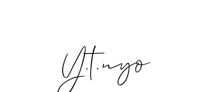 Here are the top 10 professional signature styles for the name Y.t.nyo. These are the best autograph styles you can use for your name. Y.t.nyo signature style 2 images and pictures png