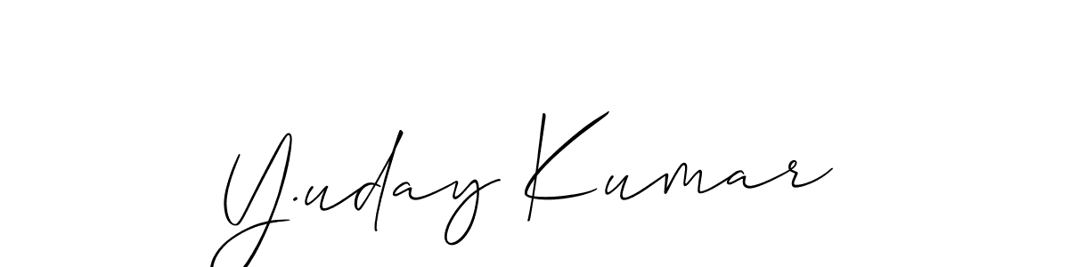 Make a beautiful signature design for name Y.uday Kumar. With this signature (Allison_Script) style, you can create a handwritten signature for free. Y.uday Kumar signature style 2 images and pictures png