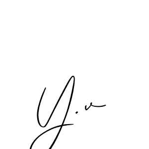 Similarly Allison_Script is the best handwritten signature design. Signature creator online .You can use it as an online autograph creator for name Y.v. Y.v signature style 2 images and pictures png