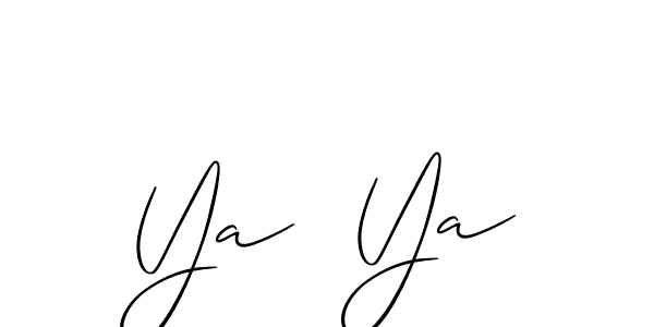 You can use this online signature creator to create a handwritten signature for the name Ya  Ya. This is the best online autograph maker. Ya  Ya signature style 2 images and pictures png