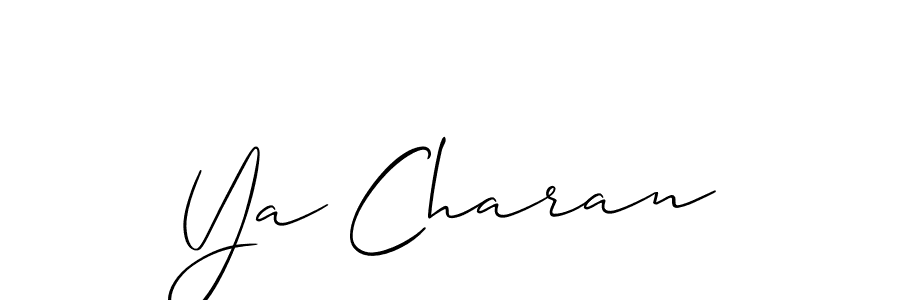 Make a beautiful signature design for name Ya Charan. Use this online signature maker to create a handwritten signature for free. Ya Charan signature style 2 images and pictures png