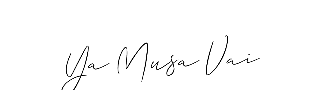 This is the best signature style for the Ya Musa Vai name. Also you like these signature font (Allison_Script). Mix name signature. Ya Musa Vai signature style 2 images and pictures png