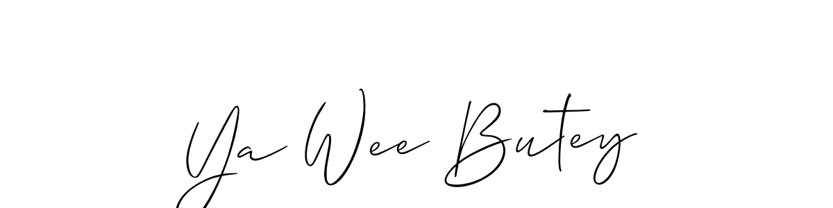 Here are the top 10 professional signature styles for the name Ya Wee Butey. These are the best autograph styles you can use for your name. Ya Wee Butey signature style 2 images and pictures png