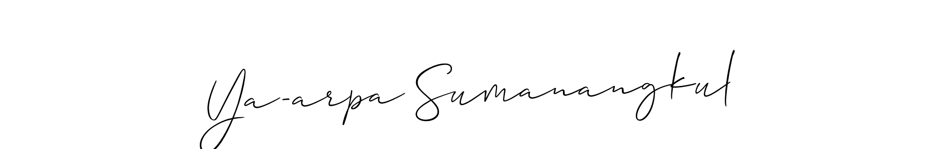 Here are the top 10 professional signature styles for the name Ya-arpa Sumanangkul. These are the best autograph styles you can use for your name. Ya-arpa Sumanangkul signature style 2 images and pictures png