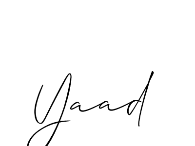 if you are searching for the best signature style for your name Yaad. so please give up your signature search. here we have designed multiple signature styles  using Allison_Script. Yaad signature style 2 images and pictures png