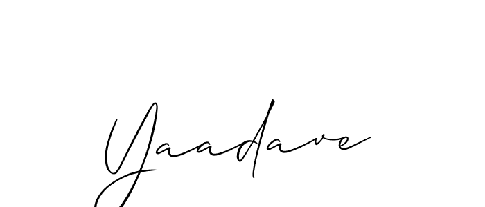 Best and Professional Signature Style for Yaadave. Allison_Script Best Signature Style Collection. Yaadave signature style 2 images and pictures png