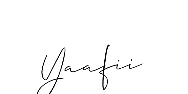 Yaafii stylish signature style. Best Handwritten Sign (Allison_Script) for my name. Handwritten Signature Collection Ideas for my name Yaafii. Yaafii signature style 2 images and pictures png