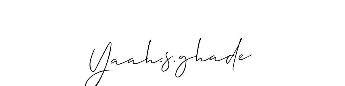 Make a beautiful signature design for name Yaah.s.ghade. Use this online signature maker to create a handwritten signature for free. Yaah.s.ghade signature style 2 images and pictures png