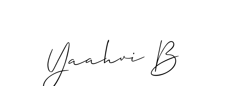 Similarly Allison_Script is the best handwritten signature design. Signature creator online .You can use it as an online autograph creator for name Yaahvi B. Yaahvi B signature style 2 images and pictures png