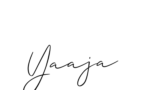 Allison_Script is a professional signature style that is perfect for those who want to add a touch of class to their signature. It is also a great choice for those who want to make their signature more unique. Get Yaaja name to fancy signature for free. Yaaja signature style 2 images and pictures png