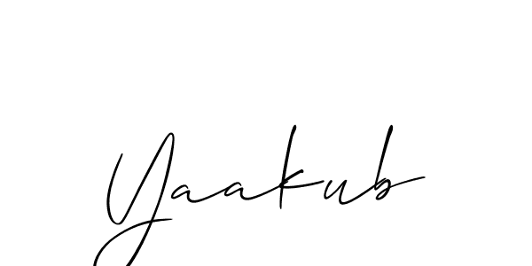 Allison_Script is a professional signature style that is perfect for those who want to add a touch of class to their signature. It is also a great choice for those who want to make their signature more unique. Get Yaakub name to fancy signature for free. Yaakub signature style 2 images and pictures png