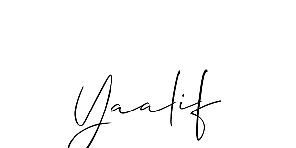 Best and Professional Signature Style for Yaalif. Allison_Script Best Signature Style Collection. Yaalif signature style 2 images and pictures png