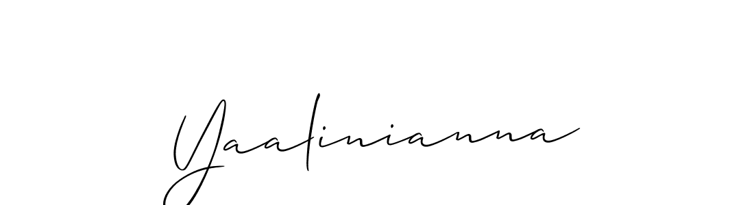How to Draw Yaalinianna signature style? Allison_Script is a latest design signature styles for name Yaalinianna. Yaalinianna signature style 2 images and pictures png