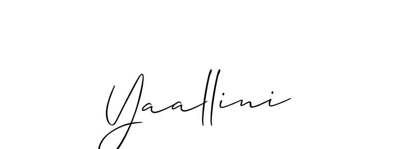 Best and Professional Signature Style for Yaallini. Allison_Script Best Signature Style Collection. Yaallini signature style 2 images and pictures png