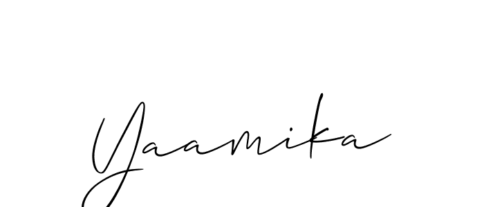 You can use this online signature creator to create a handwritten signature for the name Yaamika. This is the best online autograph maker. Yaamika signature style 2 images and pictures png