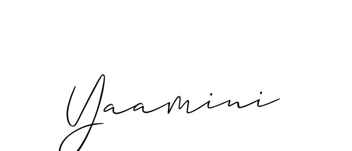 Allison_Script is a professional signature style that is perfect for those who want to add a touch of class to their signature. It is also a great choice for those who want to make their signature more unique. Get Yaamini name to fancy signature for free. Yaamini signature style 2 images and pictures png