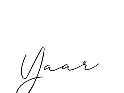 Allison_Script is a professional signature style that is perfect for those who want to add a touch of class to their signature. It is also a great choice for those who want to make their signature more unique. Get Yaar name to fancy signature for free. Yaar signature style 2 images and pictures png