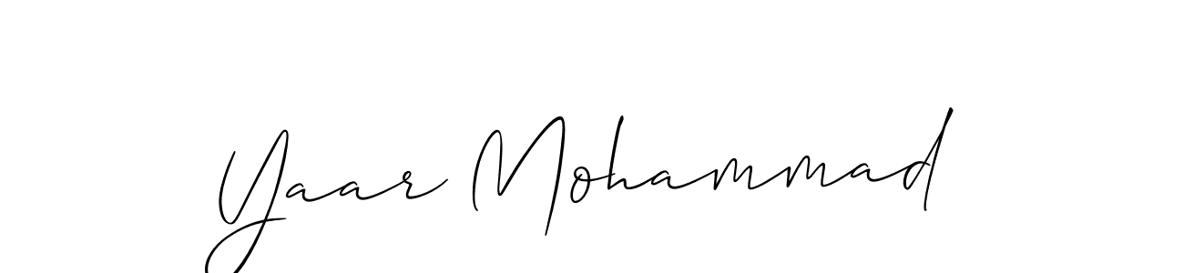 Yaar Mohammad stylish signature style. Best Handwritten Sign (Allison_Script) for my name. Handwritten Signature Collection Ideas for my name Yaar Mohammad. Yaar Mohammad signature style 2 images and pictures png