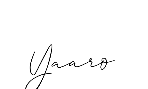 Also we have Yaaro name is the best signature style. Create professional handwritten signature collection using Allison_Script autograph style. Yaaro signature style 2 images and pictures png