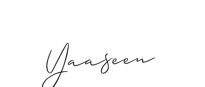 if you are searching for the best signature style for your name Yaaseen. so please give up your signature search. here we have designed multiple signature styles  using Allison_Script. Yaaseen signature style 2 images and pictures png