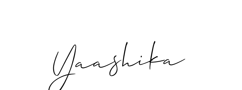 The best way (Allison_Script) to make a short signature is to pick only two or three words in your name. The name Yaashika include a total of six letters. For converting this name. Yaashika signature style 2 images and pictures png