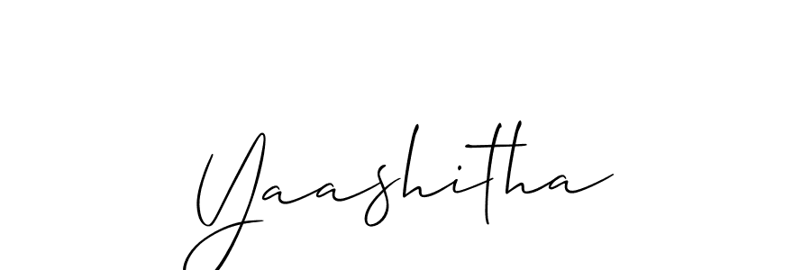 Best and Professional Signature Style for Yaashitha. Allison_Script Best Signature Style Collection. Yaashitha signature style 2 images and pictures png